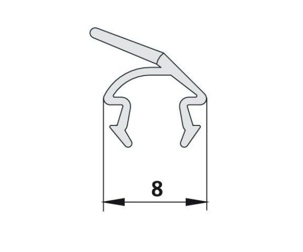 Kermi NOVA 2000 Joint d&rsquo;étanchéité vertical (2240371)