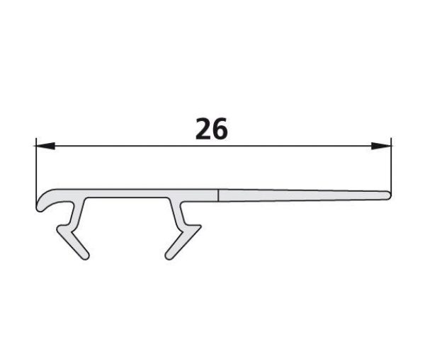 Kermi NOVA 2000 Joint d&rsquo;étanchéité vertical (6000348)