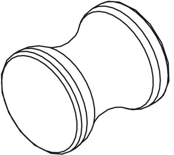 Kermi NOVA 2000 Poignée Argent mat brillant