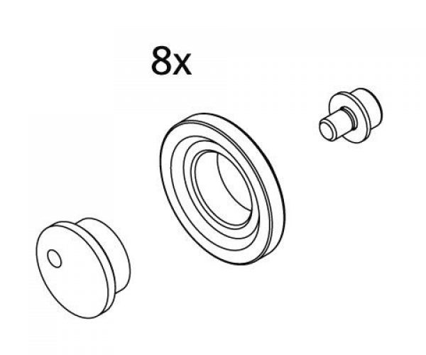 Kermi NOVA 2000 Roulettes en haut (2533577)