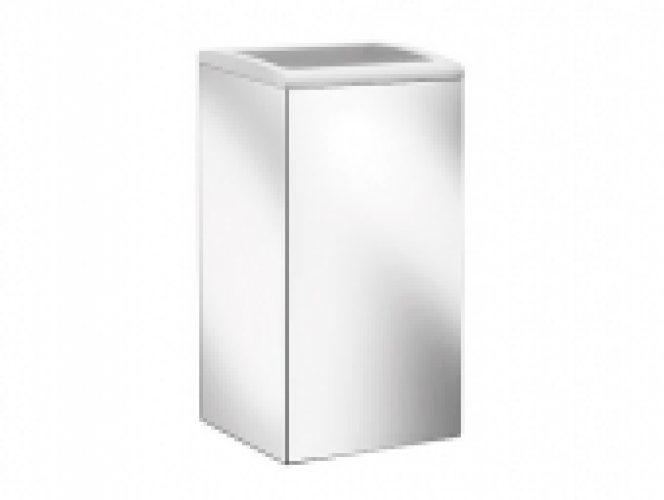 Keuco Collection Moll – Les collecteurs de déchets 12788, mural, finition chrome / blanc