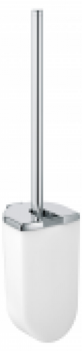 Keuco Elegance – Set porte brosse de toilette chrome / blanc