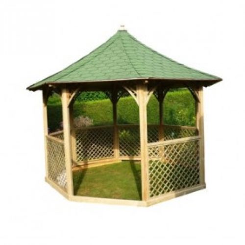 Kiosque de jardin octogonal – diamètre 3,5 m – hauteur 4,1 m – KI C 35