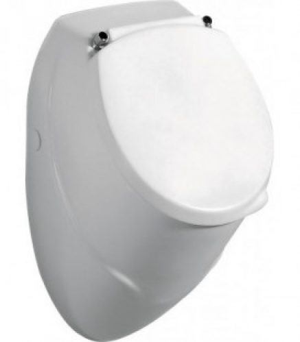 Kit complet urinoir en ceramique EDU lxHxP, 310x525x320 mm, avec fixation