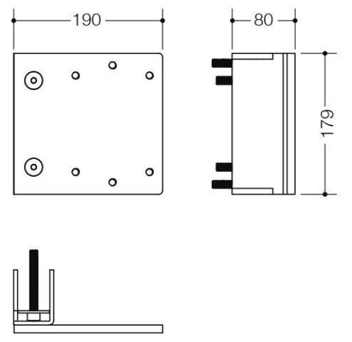 Kit complémentaire pour barre d&rsquo;appui relevable Hewi S 50 S50.02.00020