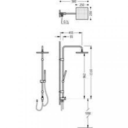Kit de douche anticalcaire TRES