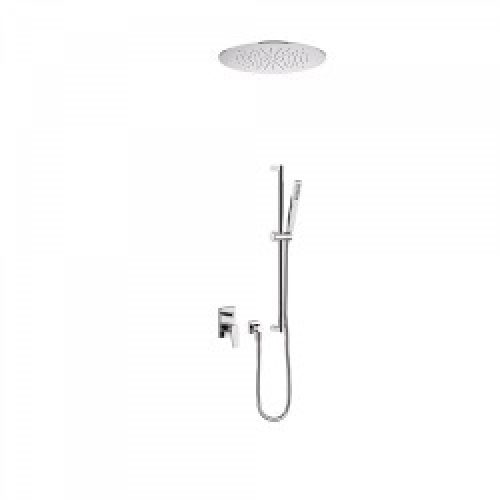 Kit de douche encastré  avec fermeture et réglage du débit avec corps encastré inclus – TRES 21198094