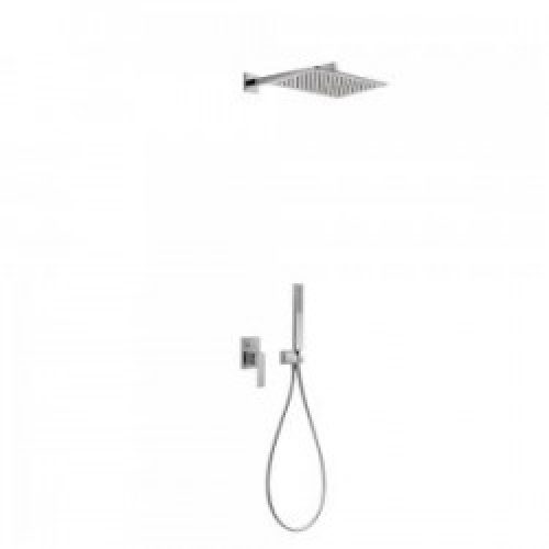 Kit de douche encastré  avec fermeture et réglage du débit – TRES 20218006