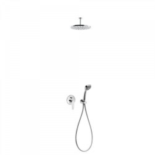 Kit de douche encastré  avec fermeture et réglage du débit – TRES 20418080