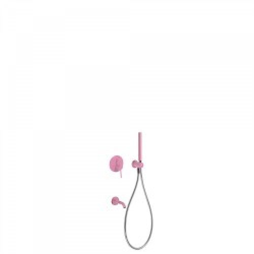 Kit de douche encastré avec fermeture et réglage du débit – TRES 26218003TFU Fuchsia