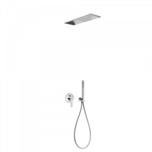 Kit de douche encastré CLASS avec fermeture et régulation du débit – TRES 20518003