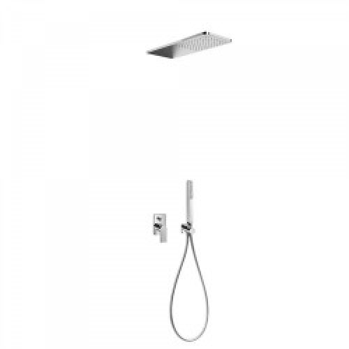 Kit de douche encastré LOFT avec fermeture et régulation du débit – TRES 20018005