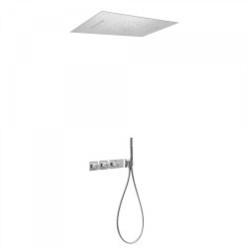 Kit de douche thermostatique et encastré BLOCK SYSTEM avec fermeture et réglage du débit (4 voies) -…