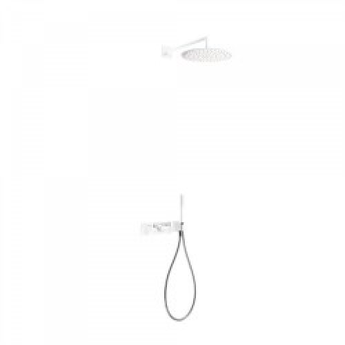 Kit de douche thermostatique et encastré BLOCK SYSTEM avec fermeture et réglage du débit (2 voies) -…