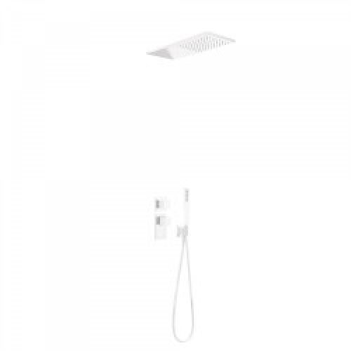 Kit de douche thermostatique et encastré BLOCK SYSTEM avec fermeture et réglage du débit (2 voies) -…