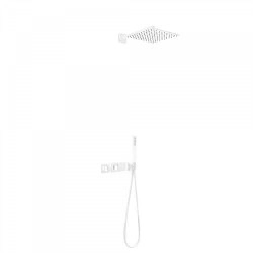 Kit de douche thermostatique et encastré BLOCK SYSTEM avec fermeture et réglage du débit (2 voies) -…