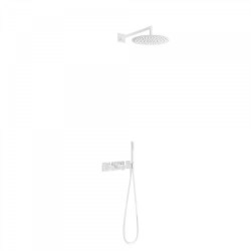 Kit de douche thermostatique et encastré BLOCK SYSTEM avec fermeture et réglage du débit (2 voies) -…