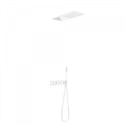 Kit de douche thermostatique et encastré BLOCK SYSTEM avec fermeture et réglage du débit (2 voies) -…