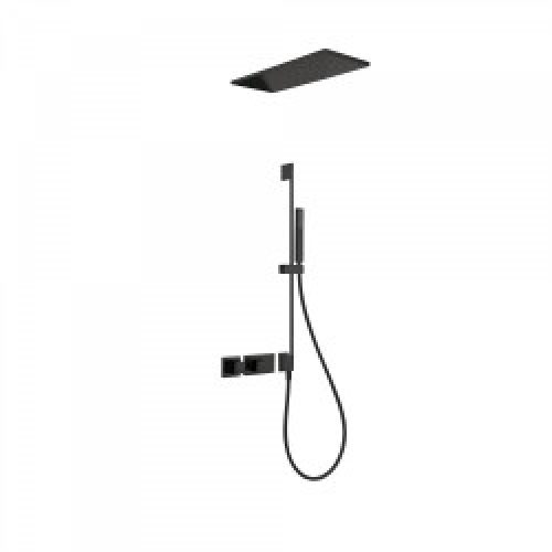 Kit de douche thermostatique et encastré BLOCK SYSTEM avec fermeture et réglage du débit (2 voies) -…