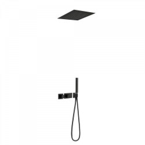 Kit de douche thermostatique et encastré BLOCK SYSTEM avec fermeture et réglage du débit (2 voies) -…