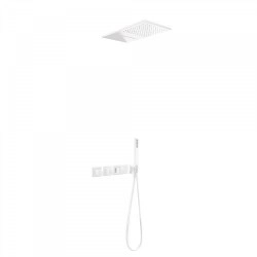 Kit de douche thermostatique et encastré BLOCK SYSTEM avec fermeture et réglage du débit (3 voies) -…