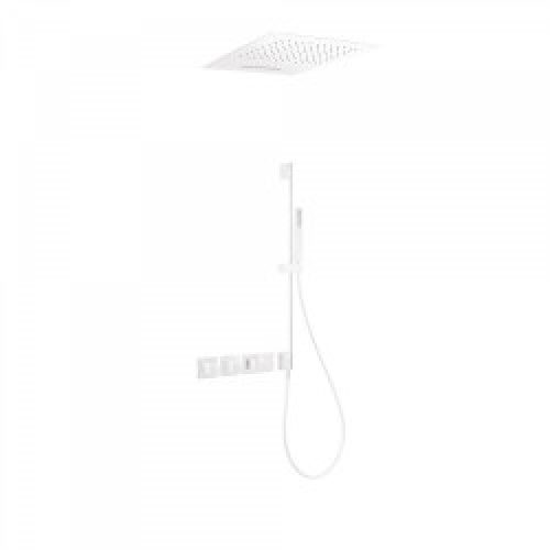 Kit de douche thermostatique et encastré BLOCK SYSTEM avec fermeture et réglage du débit (3 voies) -…