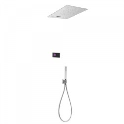 Kit de douche thermostatique électronique et encastré SHOWER TECHNOLOGY CHROMOTHERAPY avec contrôle…