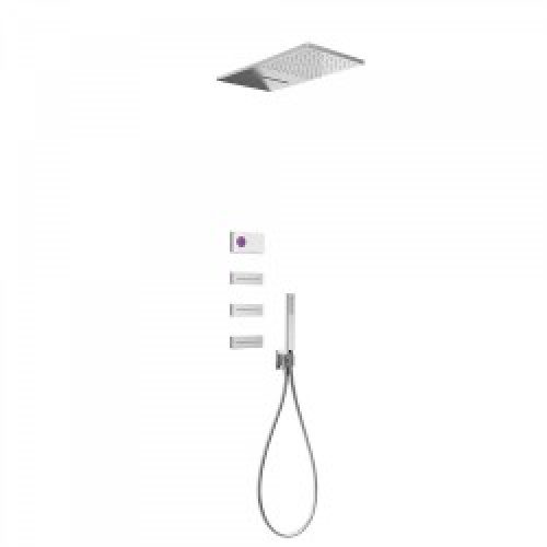 Kit de douche thermostatique électronique et encastré SHOWER TECHNOLOGY avec contrôle électronique…