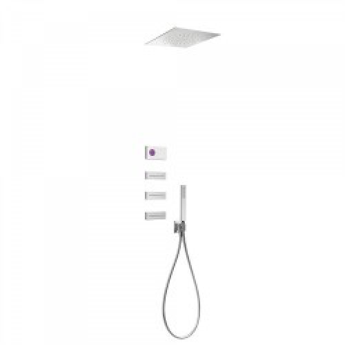 Kit de douche thermostatique électronique et encastré SHOWER TECHNOLOGY avec contrôle électronique…