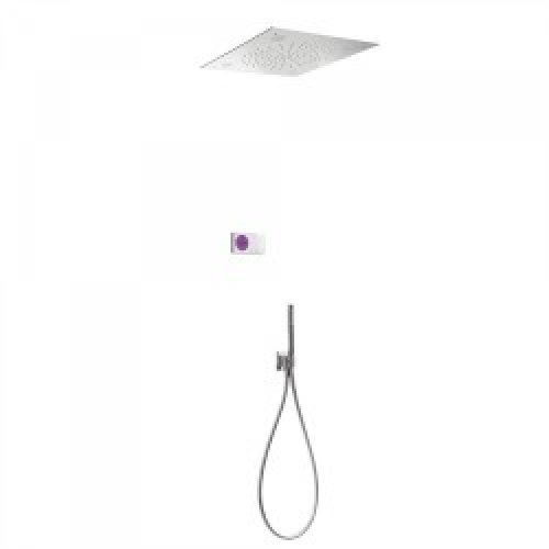 Kit de douche thermostatique électronique et encastré SHOWER TECHNOLOGY CHROMOTHERAPY  avec Contrôle…