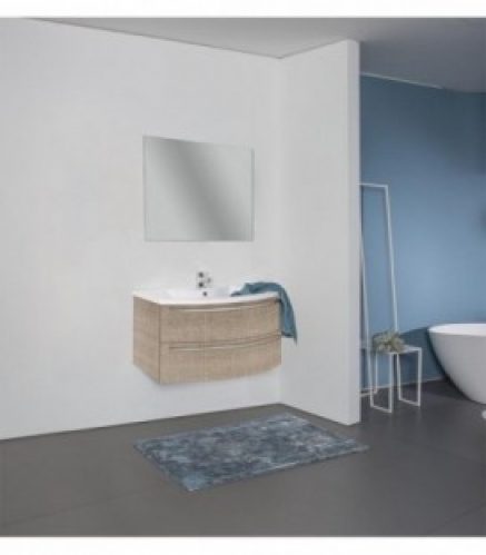 kit de meubles de bain ELONIA tranche ecru 2 tiroirs