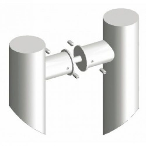 Kit de montage double pour poignée de porte battante – support droit