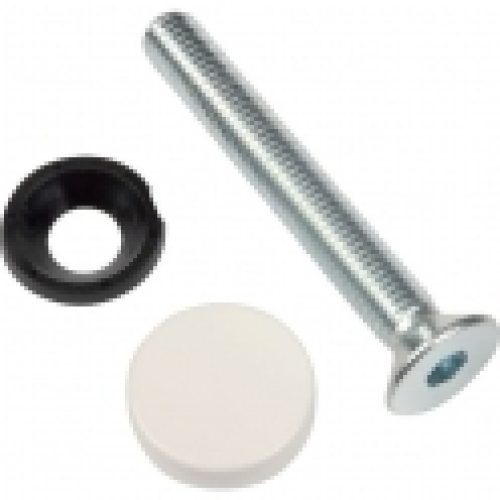 Kit de montage traversant simple blanc – Pour poignée de tirage STG – Normbau