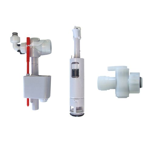 Kit de remplacement pour cloche de siphon double touche – 3 pièces – pour bâti-support G3008