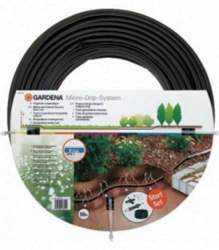 Kit d´extension tuyau à goutteur à enterrer,jonction et embout inclus,long50m