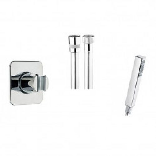 Kit douchette, flexible et support CARRE Chromé – Cristina Ondyna BQ20151