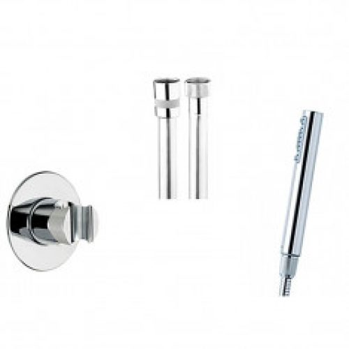 Kit douchette, flexible et support ROND Chromé – Cristina Ondyna BZ20151