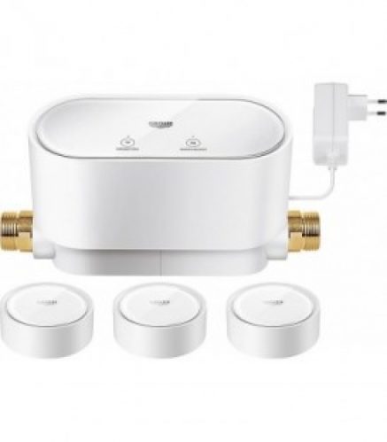 Kit Grohe Sense, 1xGuard WLAN fonctionnement secteru 230V 3xWLAN, fonctionnement sur piles