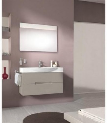 Kit meuble de salle de bain EMILA série MAE gris clair mat *BG*