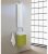 Kit meuble salle de bain EDMA série MBW, blanc structure vasque ronde