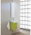 Kit meuble salle de bain EDMA série MBW, vert brillant vasque rectangulaire