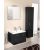 Kit meuble salle de bain ENI serie MAA couleur anthracite brillant couleur 600 mm