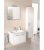 Kit meuble salle de bain ENI serie MAA couleur blanc brillant largeur 600 mm