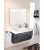 Kit meuble salle de bain ENNIA serie MAB couleur anthracite brillant largeur 900 mm