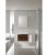 Kit meuble salle de bain EOLA blanc brillant, largeur 600mm 2 portes *BG*