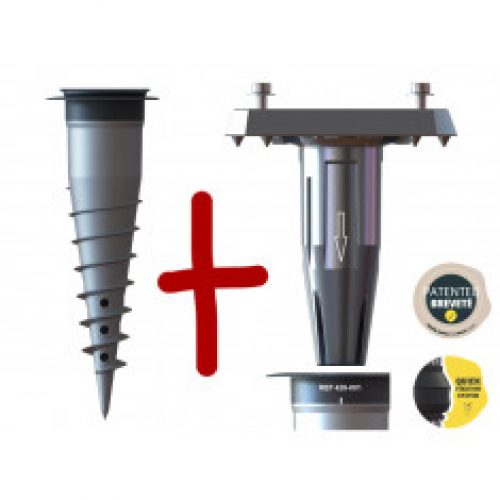 Kit Pied pour parasol déporté + base d&rsquo;ancrage GARD&ROCK