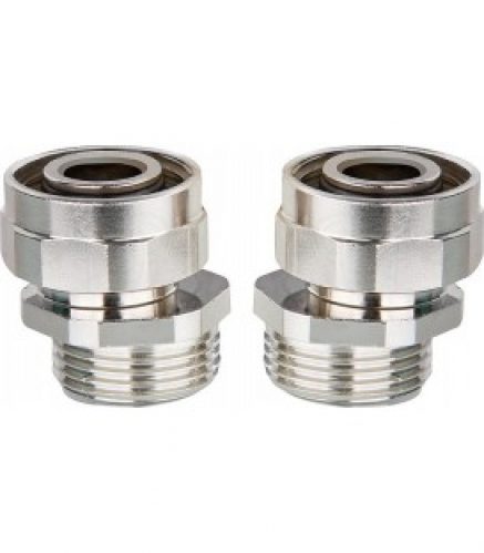 Kit raccord en S G3/4&Prime; x G3/4&Prime; Entraxe min 40/50-max. 60/50 Heimeier 1354-02.362