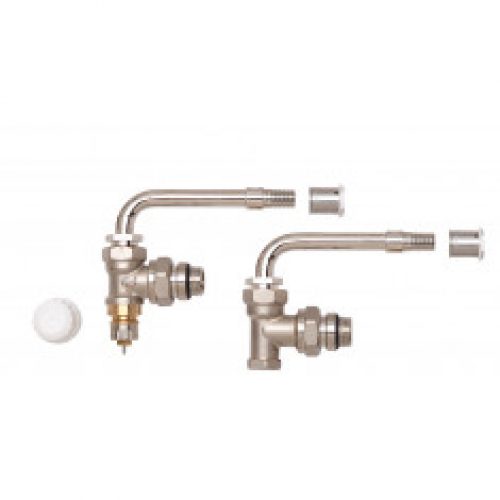 Kit raccordement radiateur 45mm equerre – PER à sertir Ø16