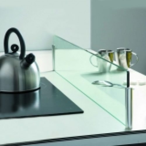 Kit Separateur Ilot Protection Anti Projections Verre L120 X H17 Cm Sokleo