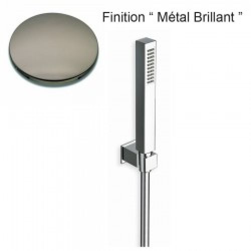 KIT SUPPORT CARRE + DOUCHETTE CARRE  METAL BRILLANT – CRISTINA ONDYNA PD64680